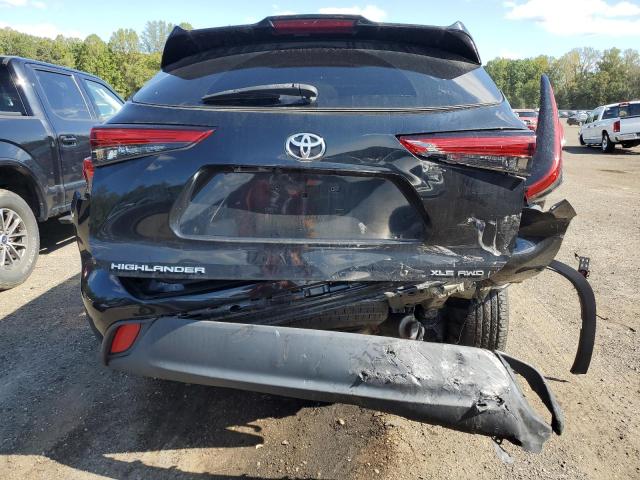 5TDGZRBH5MS542452 - 2021 TOYOTA HIGHLANDER XLE Чорний фото 6