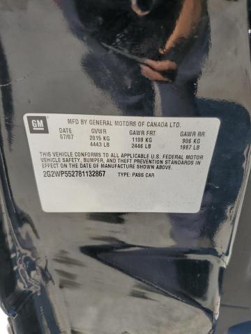 2G2WP552781132867 - 2008 PONTIAC GRAND PRIX BLACK photo 13