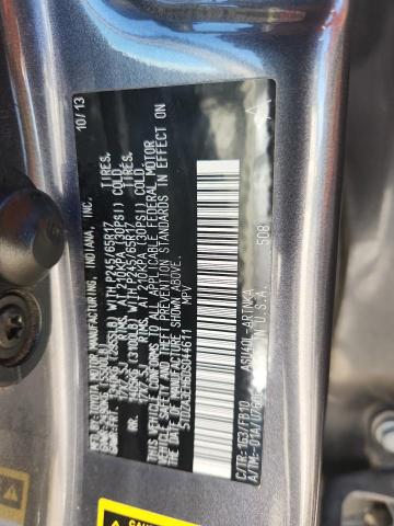 5TDZA3EH6DS044611 - 2013 TOYOTA HIGHLANDER BASE Графитовый фото 13