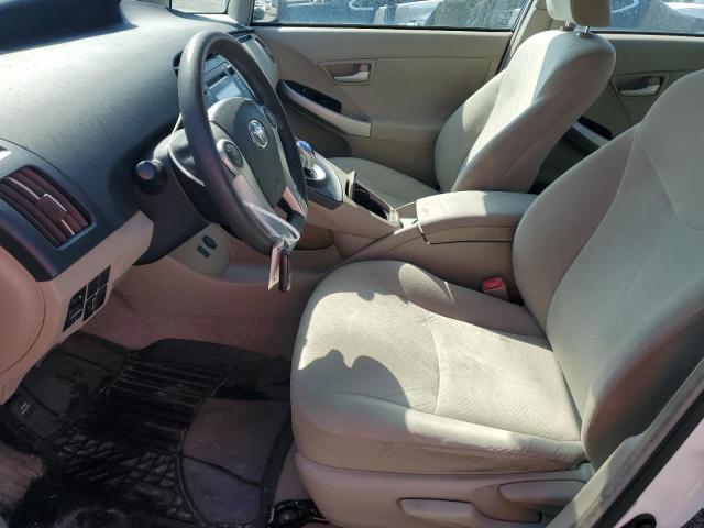 JTDKN3DUXA0048793 - 2010 TOYOTA PRIUS WHITE photo 7