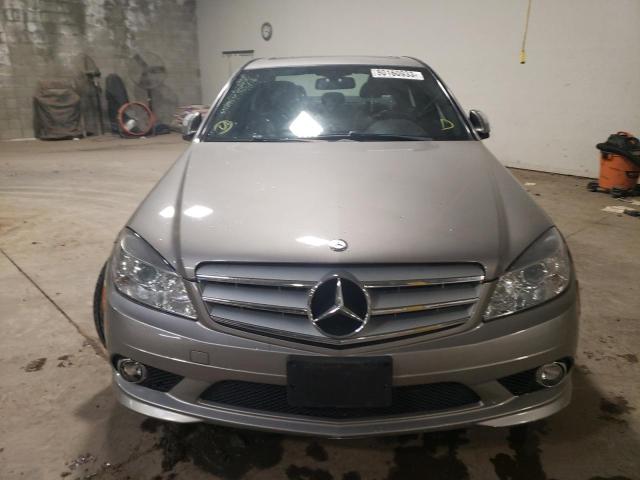 WDDGF56X49F206601 - 2009 MERCEDES-BENZ C 350 SILVER photo 5