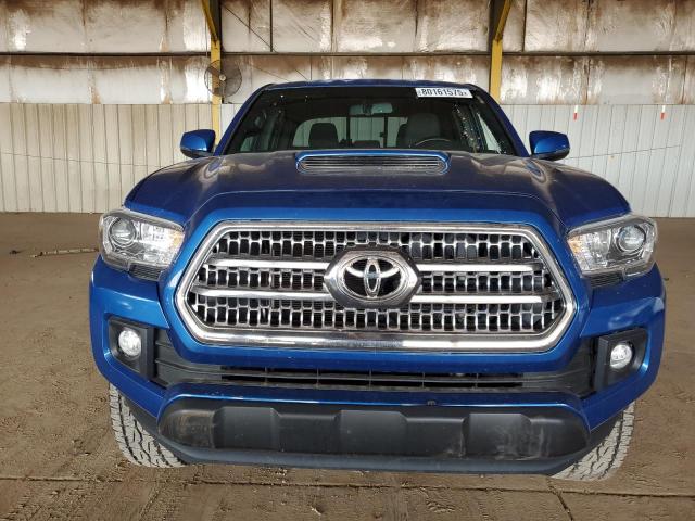 3TMBZ5DN0GM002758 - 2016 TOYOTA TACOMA DOUBLE CAB BLUE photo 5