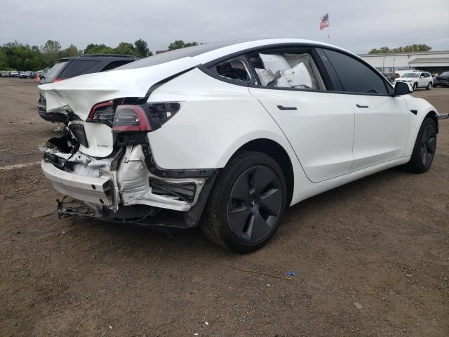 5YJ3E1EB3NF165029 - 2022 TESLA MODEL 3 Blanco foto 3