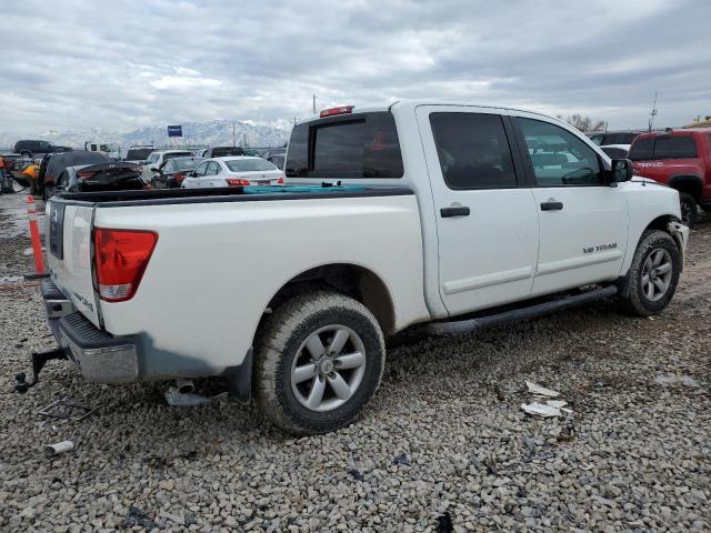 1N6BA0EC3CN307353 - 2012 NISSAN TITAN S WHITE photo 3