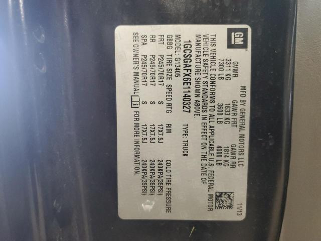 1GCSGAFX6E1140327 - 2014 CHEVROLET EXPRESS G1 BLACK photo 13