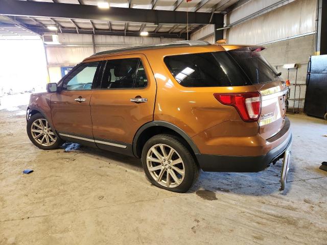 1FM5K7FH4HGA83744 - 2017 FORD EXPLORER LIMITED Turuncu fotoğraf 2