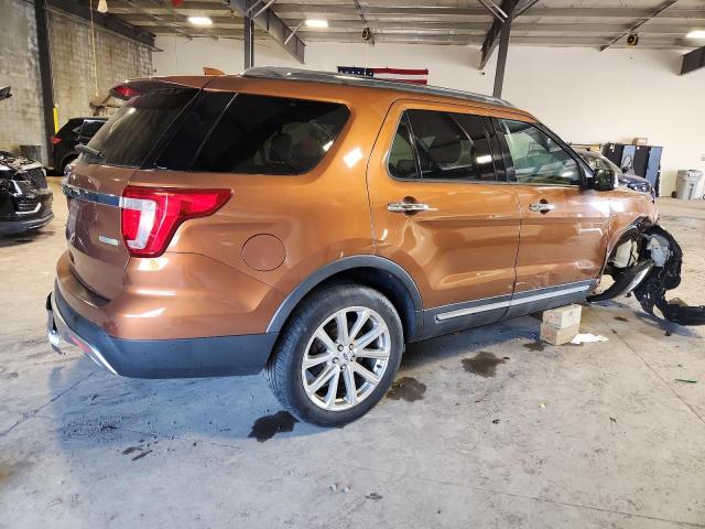 1FM5K7FH4HGA83744 - 2017 FORD EXPLORER LIMITED Turuncu fotoğraf 3