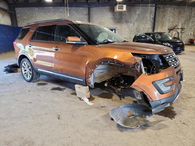 1FM5K7FH4HGA83744 - 2017 FORD EXPLORER LIMITED Turuncu fotoğraf 4