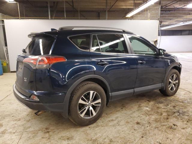 2T3RFREV8HW675293 - 2017 TOYOTA RAV4 XLE BLUE photo 3