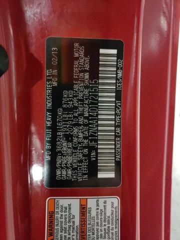 JF1ZNAA14D1721515 - 2013 TOYOTA SCION FR-S RED photo 12