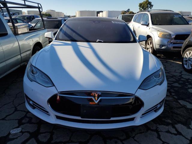 5YJSA1H13EFP52292 - 2014 TESLA MODEL S თეთრი ფოტო 5