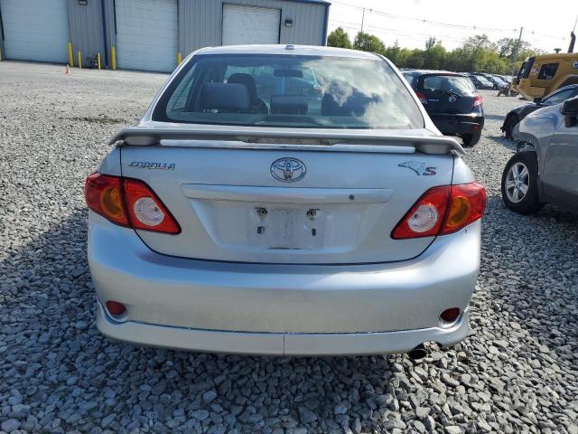 2T1BU4EE8AC338407 - 2010 TOYOTA COROLLA LE BASE SILVER photo 6