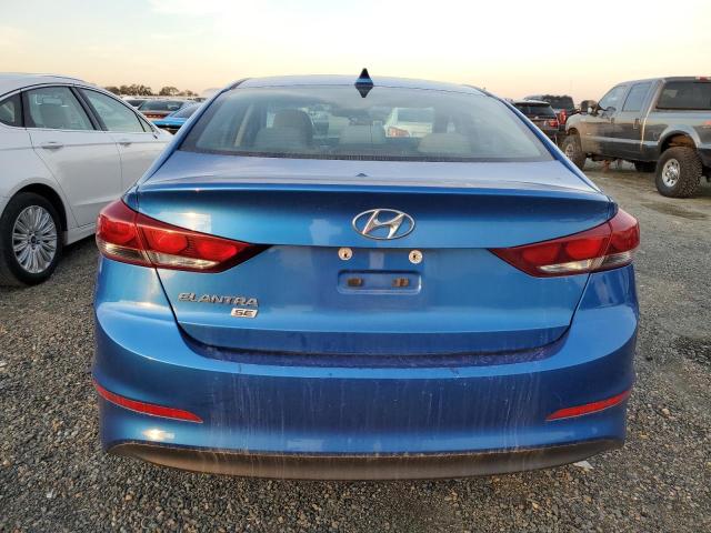 5NPD74LF3HH095883 - 2017 HYUNDAI ELANTRA SE BLUE photo 6