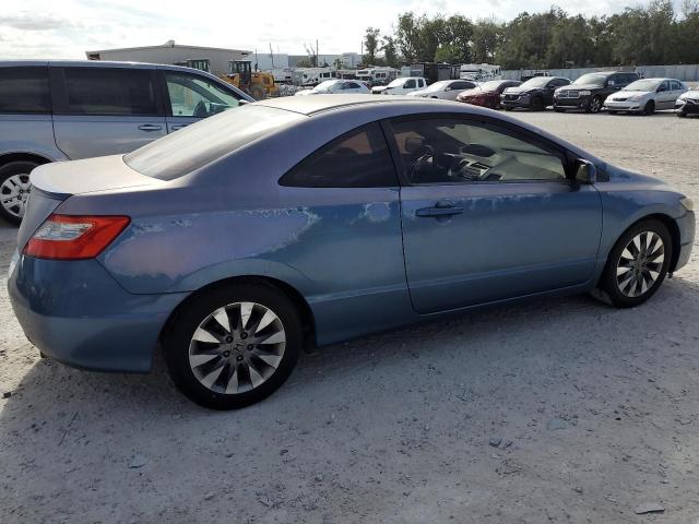 2HGFG12879H530958 - 2009 HONDA CIVIC EX BLUE photo 3