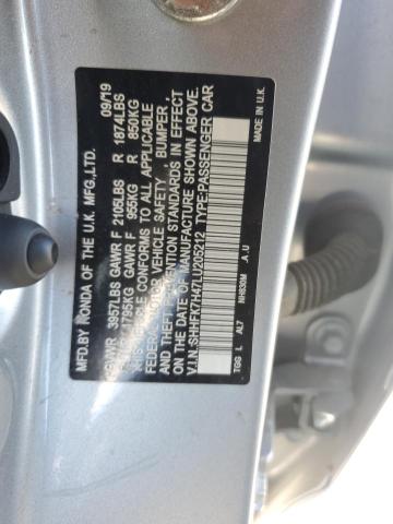 SHHFK7H47LU205212 - 2020 HONDA CIVIC SPORT Gümüş fotoğraf 12