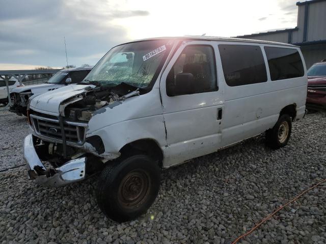 1FBNE31L36DA60751 - 2006 FORD ECONOLINE E350 SUPER DUTY WAGON WHITE photo 1