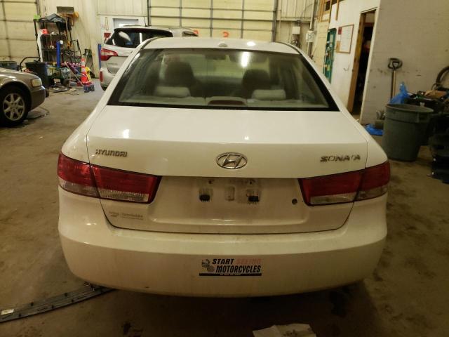 5NPET46C67H263418 - 2007 HYUNDAI SONATA GLS WHITE photo 6