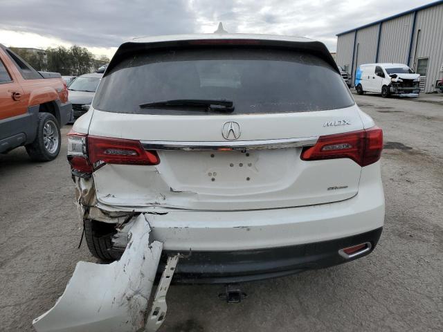 5FRYD4H22FB024040 - 2015 ACURA MDX WHITE photo 6