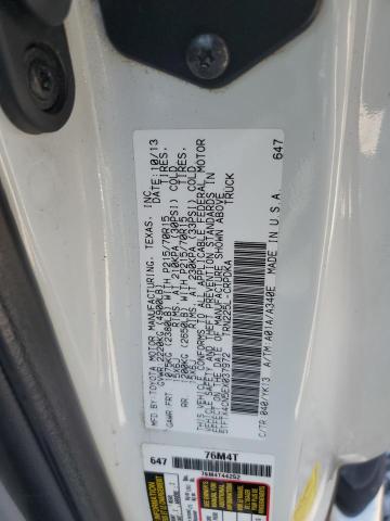 5TFTX4CN5EX037972 - 2014 TOYOTA TACOMA ACCESS CAB Biały zdjęcie 12