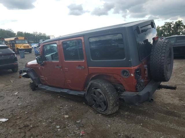 1C4BJWDG8EL218595 - 2014 JEEP WRANGLER U SPORT BROWN photo 2