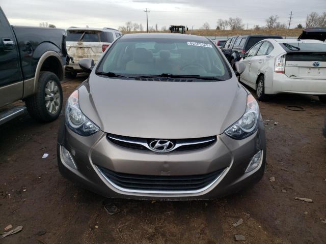 5NPDH4AE4DH446673 - 2013 HYUNDAI ELANTRA GLS BROWN photo 5