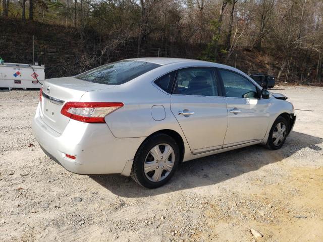 3N1AB7AP0FY226155 - 2015 NISSAN SENTRA S SILVER photo 3