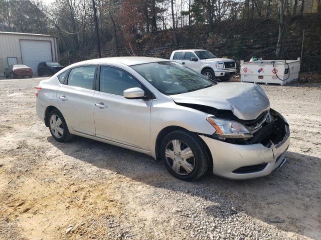 3N1AB7AP0FY226155 - 2015 NISSAN SENTRA S SILVER photo 4