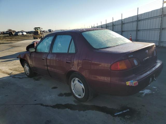 1NXBR18E2WZ121906 - 1998 TOYOTA COROLLA VE BURGUNDY photo 2