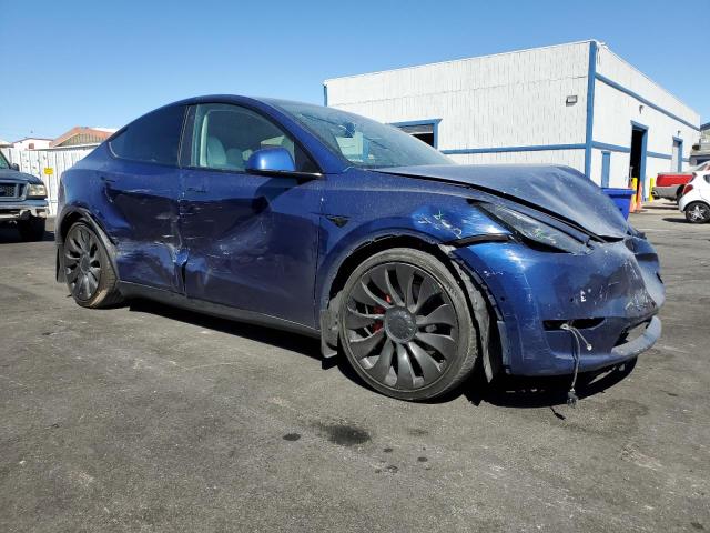 7SAYGDEF8NF406574 - 2022 TESLA MODEL Y ლურჯი ფოტო 4