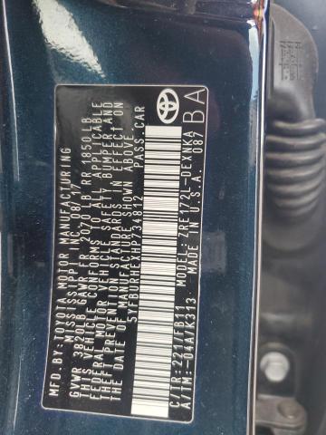 5YFBURHEXHP734812 - 2017 TOYOTA COROLLA L Mavi foto 12