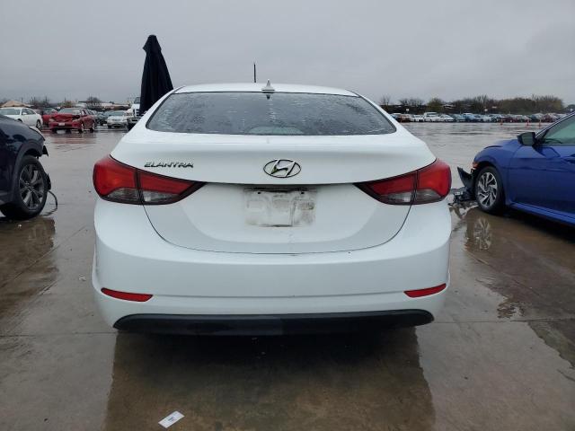 5NPDH4AE4FH652210 - 2015 HYUNDAI ELANTRA SE WHITE photo 6