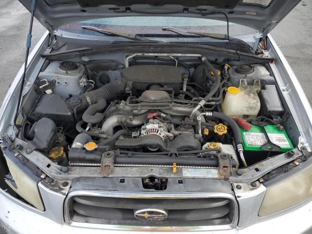 JF1SG65665H742907 - 2005 SUBARU FORESTER 2.5XS SILVER photo 11