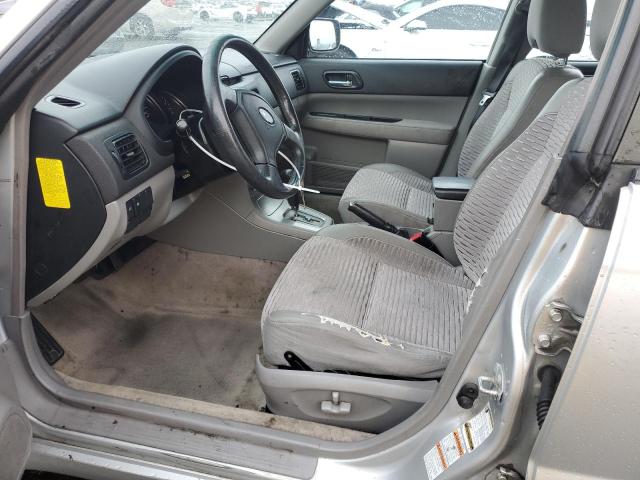 JF1SG65665H742907 - 2005 SUBARU FORESTER 2.5XS SILVER photo 7