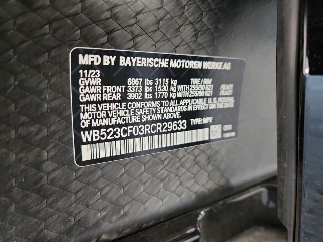 WB523CF03RCR29633 - 2024 BMW IX XDRIVE50 RED photo 14