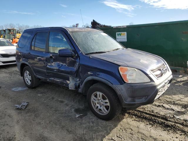 SHSRD78862U012164 - 2002 HONDA CR-V EX BLUE photo 4