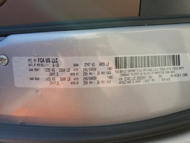 2C4RC1GG1JR353541 - 2018 CHRYSLER PACIFICA LIMITED Srebrny zdjęcie 13