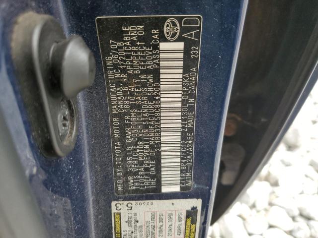 2T1BR32E58C864200 - 2008 TOYOTA COROLLA CE BLUE photo 12