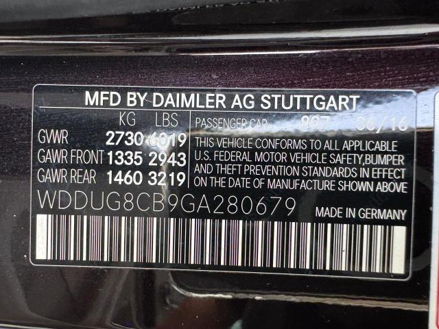 WDDUG8CB9GA280679 - 2016 MERCEDES-BENZ S 550 MAROON photo 15