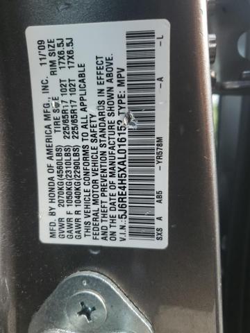 5J6RE4H5XAL016152 - 2010 HONDA CR-V EX CHARCOAL photo 13