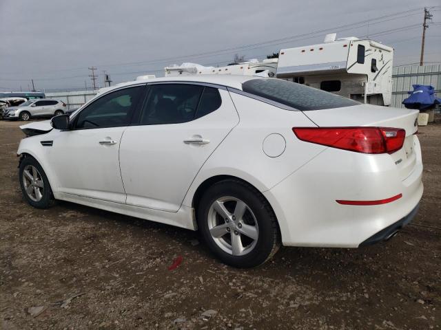 KNAGM4A78F5622831 - 2015 KIA OPTIMA LX WHITE photo 2