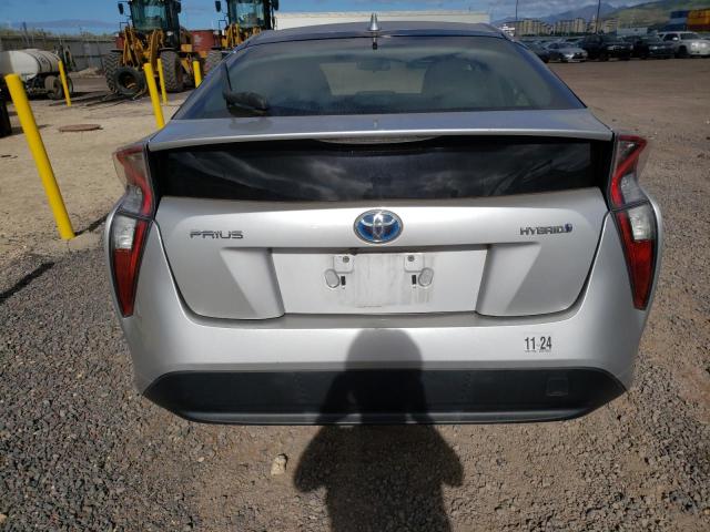 JTDKBRFU7G3522232 - 2016 TOYOTA PRIUS SILVER photo 6