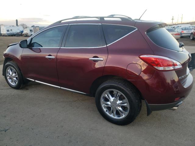 JN8AZ1MW6CW207044 - 2012 NISSAN MURANO S MAROON photo 2