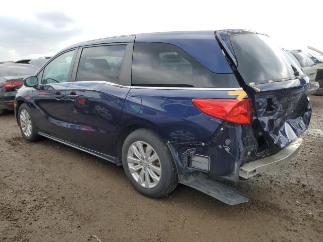 5FNRL6H2XKB122666 - 2019 HONDA ODYSSEY LX BLUE photo 2