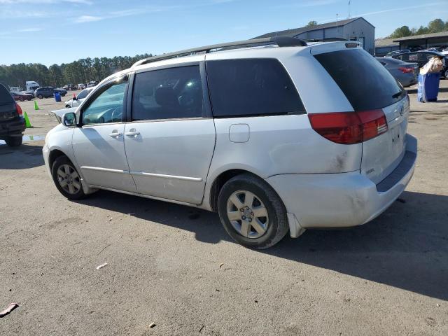 5TDZA22C24S207869 - 2004 TOYOTA SIENNA XLE WHITE photo 2