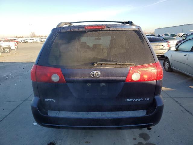 5TDZA23CX6S424782 - 2006 TOYOTA SIENNA CE BLUE photo 6