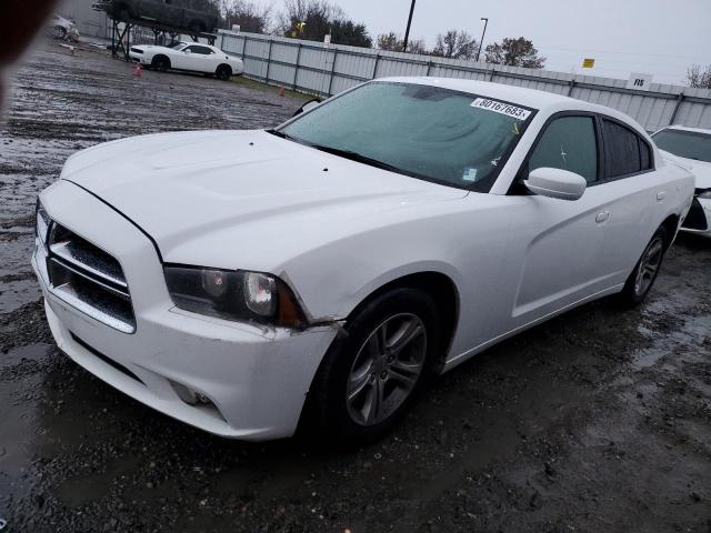 2C3CDXBG1EH174641 - 2014 DODGE CHARGER SE WHITE photo 1