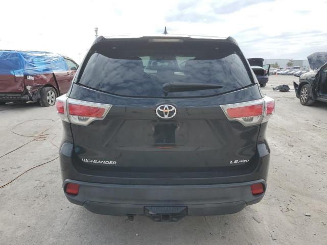 5TDBKRFH3ES063036 - 2014 TOYOTA HIGHLANDER LE BLACK photo 6