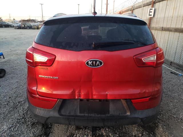 KNDPB3A24C7322730 - 2012 KIA SPORTAGE BASE RED photo 6