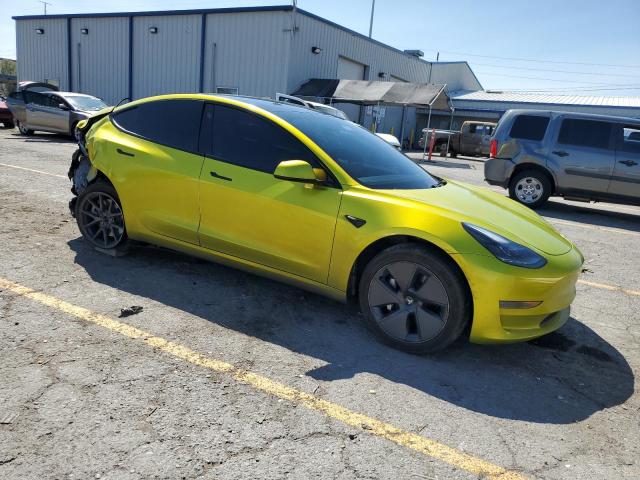 5YJ3E1EA4PF662391 - 2023 TESLA MODEL 3 绿色 照片 4