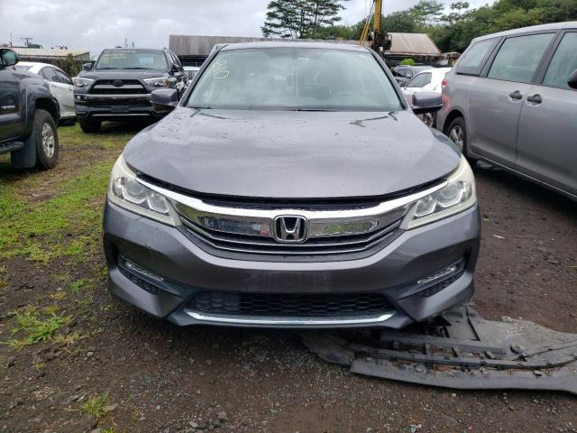 1HGCR3F86GA025797 - 2016 HONDA ACCORD EXL GRAY photo 5